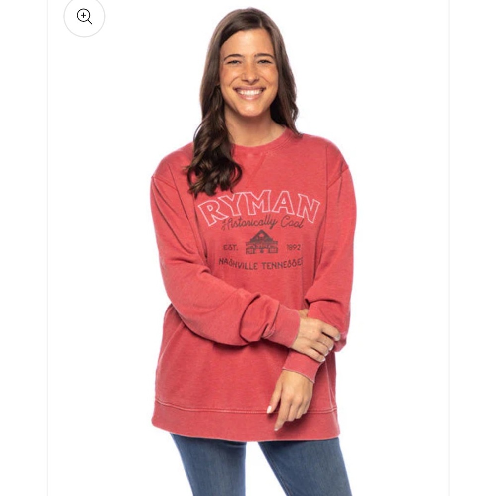Ryman Crewneck Sweatshirt XL Red Nashville Tennessee